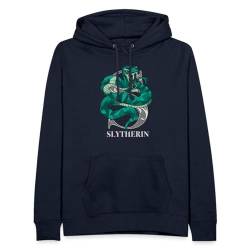 Spreadshirt Harry Potter Slytherin Wappen Monochrom Frauen Hoodie, S, Navy von Spreadshirt