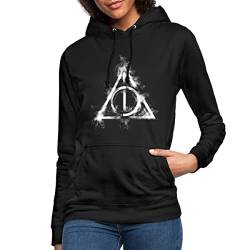 Spreadshirt Harry Potter Teil 7 Symbol Frauen Hoodie, L, Schwarz von Spreadshirt