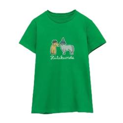 Spreadshirt Hütehunde Hunde Mit Hut Wortspiel Frauen T-Shirt, XXL, Kelly Green von Spreadshirt