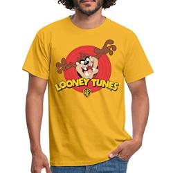 Spreadshirt Looney Tunes Taz Der Tasmanische Teufel Männer T-Shirt, L, Gelb von Spreadshirt