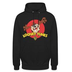 Spreadshirt Looney Tunes Taz Der Tasmanische Teufel Unisex Hoodie, 3XL, Schwarz von Spreadshirt