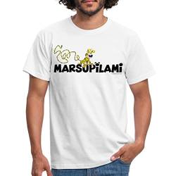 Spreadshirt Marsupilami Logo Männer T-Shirt, XXL, weiß von Spreadshirt