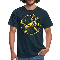 Spreadshirt Marsupilami Rad Männer T-Shirt, XL, Navy von Spreadshirt