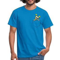Spreadshirt Marsupilami Taschenmotiv Männer T-Shirt, XL, Royalblau von Spreadshirt