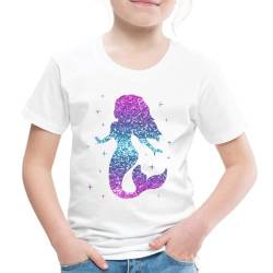 Spreadshirt Meerjungfrau Nixe Kinder Premium T-Shirt, 122/128 (6 Jahre), weiß von Spreadshirt