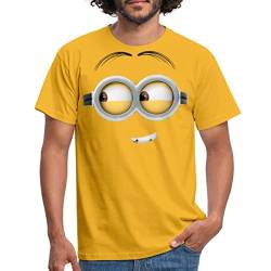 Spreadshirt Minions Dave Gesicht Kostüm Männer T-Shirt, 4XL, Gelb von Spreadshirt