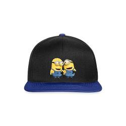 Spreadshirt Minions Phil Und Stuart Lustig Snapback Cap, One Size, Schwarz/Königsblau von Spreadshirt