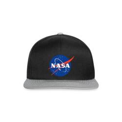 Spreadshirt NASA Classic Logo Snapback Cap, One Size, Schwarz/Grau von Spreadshirt