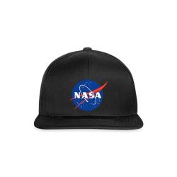Spreadshirt NASA Classic Logo Snapback Cap, One Size, Schwarz/Schwarz von Spreadshirt