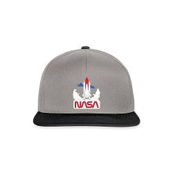 Spreadshirt NASA Space Shuttle Start Grafik Snapback Cap, One Size, Graphit/Schwarz von Spreadshirt