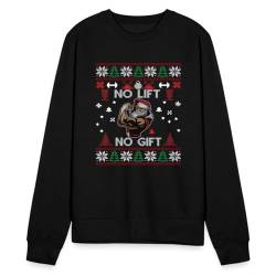 Spreadshirt No Lift No Gift Fitnes Ugly Christmas Sweater Weihnachten Unisex Pullover, M, Schwarz von Spreadshirt