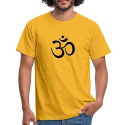 Spreadshirt OM Zeichen, Symbol. T-Shirt für Männer Männer T-Shirt, M, Gelb von Spreadshirt