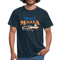 Spreadshirt Opel Manta Cooles Design In Blau Und Orange Männer T-Shirt, 3XL, Navy von Spreadshirt