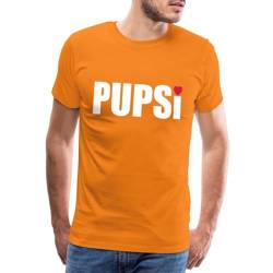 Spreadshirt PUPSi Männer Premium T-Shirt, M, Orange von Spreadshirt