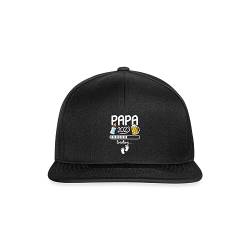 Spreadshirt Papa 2023 Loading Füßchen Snapback Cap, One Size, Schwarz/Schwarz von Spreadshirt