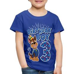 Spreadshirt Paw Patrol 3 Jahre Alt Geschenk 3. Geburtstag Chase Kinder Premium T-Shirt, 98/104 (2 Jahre), Königsblau von Spreadshirt