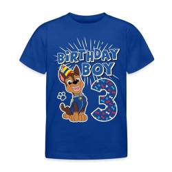 Spreadshirt Paw Patrol 3 Jahre Alt Geschenk 3. Geburtstag Chase Kinder T-Shirt, 122/128 (7-8 Jahre), Royalblau von Spreadshirt