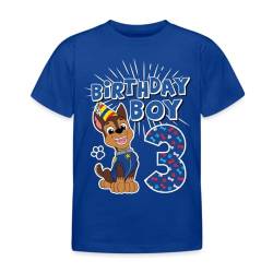 Spreadshirt Paw Patrol 3 Jahre Alt Geschenk 3. Geburtstag Chase Kinder T-Shirt, 98/104 (3-4 Jahre), Royalblau von Spreadshirt