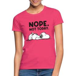 Spreadshirt Peanuts Snoopy Nope Not Today Bürohumor Frauen T-Shirt, XL, Azalea von Spreadshirt