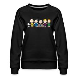 Spreadshirt Peanuts Snoopy Und Seine Freunde Frauen Premium Pullover, S, Schwarz von Spreadshirt