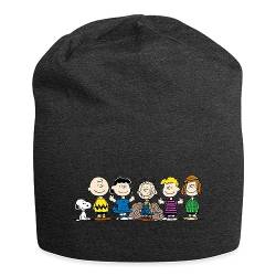 Spreadshirt Peanuts Snoopy Und Seine Freunde Jersey-Beanie, One Size, Anthrazit von Spreadshirt