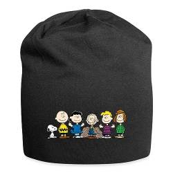 Spreadshirt Peanuts Snoopy Und Seine Freunde Jersey-Beanie, One Size, Schwarz von Spreadshirt