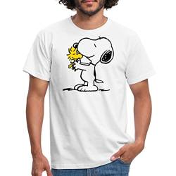 Spreadshirt Peanuts Snoopy Und Woodstock Männer T-Shirt, 3XL, weiß von Spreadshirt