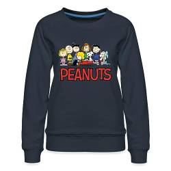 Spreadshirt Peanuts Snoppy Und Friends Frauen Premium Pullover, M, Navy von Spreadshirt