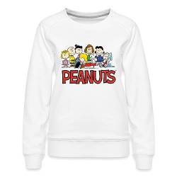 Spreadshirt Peanuts Snoppy Und Friends Frauen Premium Pullover, M, weiß von Spreadshirt