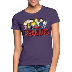 Spreadshirt Peanuts Snoppy Und Friends Frauen T-Shirt, XL, Dunkellila von Spreadshirt