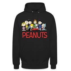 Spreadshirt Peanuts Snoppy Und Friends Unisex Hoodie, 3XL, Schwarz von Spreadshirt