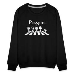 Spreadshirt Peanuts and Friends Abbey Road Frauen Premium Pullover, L, Schwarz von Spreadshirt