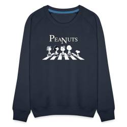 Spreadshirt Peanuts and Friends Abbey Road Frauen Premium Pullover, M, Navy von Spreadshirt