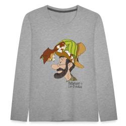 Spreadshirt Pettersson Und Findus Unterhalten Sich Kinder Premium Langarmshirt, 98/104 (2 Jahre), Grau meliert von Spreadshirt