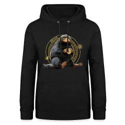 Spreadshirt Phantastische Tierwesen Niffler mit Gold Frauen Hoodie, L, Schwarz von Spreadshirt