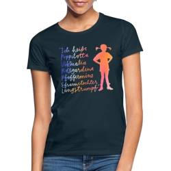 Spreadshirt Pippi Langstrumpf Ich Heiße … Frauen T-Shirt, M, Navy von Spreadshirt