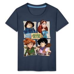 Spreadshirt Robin Hood Tuck Marian Robin Und Little John Kinder Premium T-Shirt, 122/128 (6 Jahre), Navy von Spreadshirt