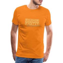 Spreadshirt Ruhrpott - Original Männer Premium T-Shirt, 4XL, Orange von Spreadshirt