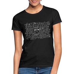 Spreadshirt Schrödingers Katze - Science Geschenk für Physiker Frauen T-Shirt, M, Schwarz von Spreadshirt