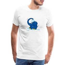 Spreadshirt Sendung Mit Der Maus Kleiner Elefant Dusche Männer Premium T-Shirt, 3XL, weiß von Spreadshirt