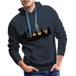 Spreadshirt Skyline Dortmund Stadt Männer Premium Hoodie, 5XL, Navy von Spreadshirt