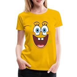 Spreadshirt Spongebob Schwammkopf Kostüm Frauen Premium T-Shirt, M, Sonnengelb von Spreadshirt