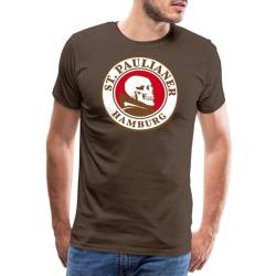 Spreadshirt St. Paulianer Totenkopf Mönch Männer Premium T-Shirt, M, Edelbraun von Spreadshirt