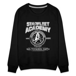 Spreadshirt Star Trek Discovery Starfleet Academy Frauen Premium Pullover, L, Schwarz von Spreadshirt