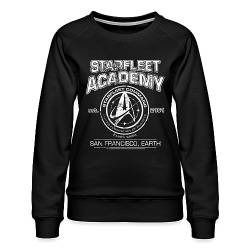 Spreadshirt Star Trek Discovery Starfleet Academy Frauen Premium Pullover, XL, Schwarz von Spreadshirt