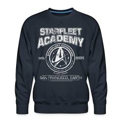 Spreadshirt Star Trek Discovery Starfleet Academy Männer Premium Pullover, L, Navy von Spreadshirt