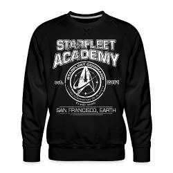 Spreadshirt Star Trek Discovery Starfleet Academy Männer Premium Pullover, XXL, Schwarz von Spreadshirt