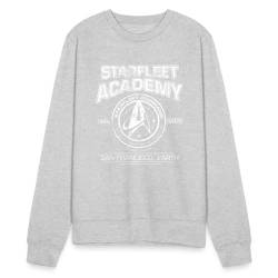 Spreadshirt Star Trek Discovery Starfleet Academy Unisex Pullover, 3XL, Weißgrau meliert von Spreadshirt