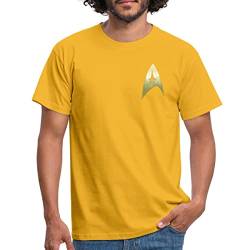 Spreadshirt Star Trek The Original Series Logo Männer T-Shirt, XXL, Gelb von Spreadshirt