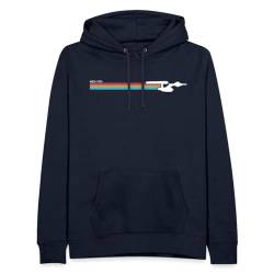 Spreadshirt Star Trek The Original Series NCC-1701 Regenbogen Frauen Hoodie, M, Navy von Spreadshirt